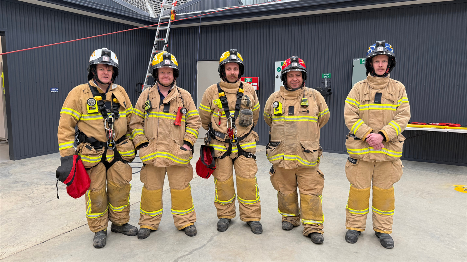 Ballan and Geelong West firefighters